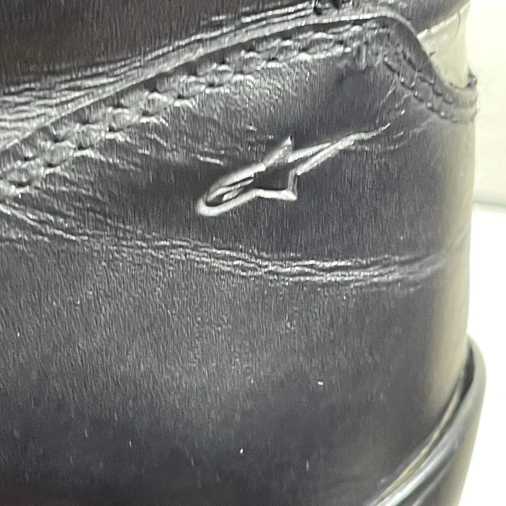 Alpinestars‎ Ridge 13634 Black Leather Waterproof Motorcycle Riding Boot Mens 12